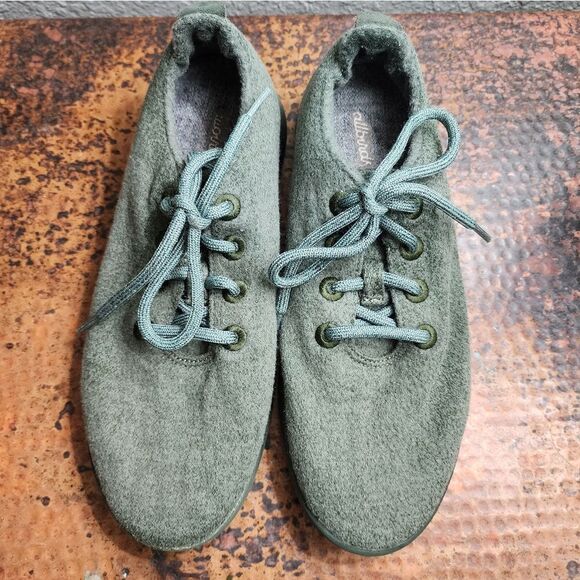 allbirds Women's Wool Runners - Tuke Matcha (Dark Green) 396 - Picture 2 of 14